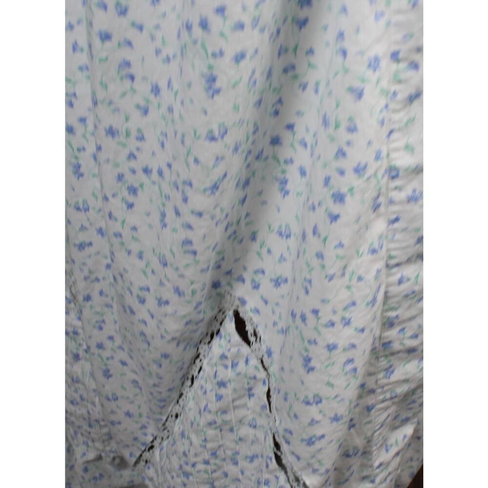 Eileen West Nightgown Womens 2x White Purple Sleeveless Lace Trim Pajamas - Picture 9 of 11